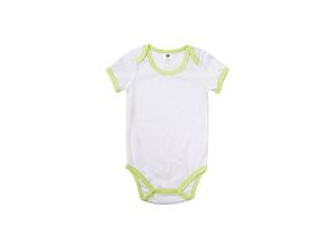 Baby Onesie Short Sleeve XXL(Green Edge,18-24M)