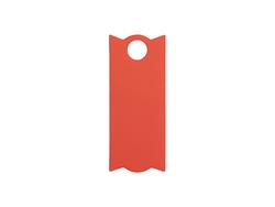 Etiqueta de identificación de silicona rectangular grabado láser para vaso Stanley de 40 oz (3.3 * 8 * 0.3 cm, rojo)