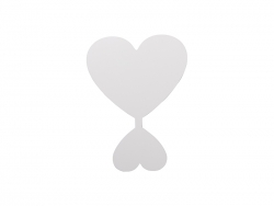 Sublimation Blanks Aluminum Photo Frame(Heart Shape,15.3*20.3*0.1cm)