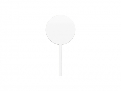Sublimation Blank Hardboard Round Message Sign (7.5*15.5*0.3cm, Single-Sided)