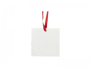 Sublimation Square Marble Texture Ornament (7.6*7.6cm/ 3&quot;x3&quot;)