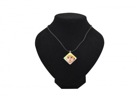 Sublimation Diamond-shaped Necklace