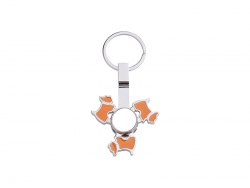 Chaveiro Spinner (Cachorro, Laranja)