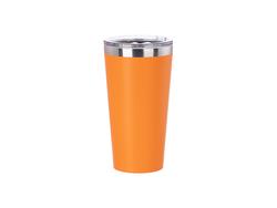 Copo Inox 16oz/480ml Coberto em Pó (Laranja)
