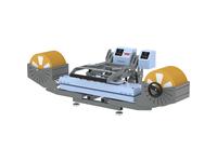 OtterPro Top &amp; Bottom Heating Lanyard Heat Press w/ Feeding Device(9.8"*39.3"/25*100cm, Light  Blue)