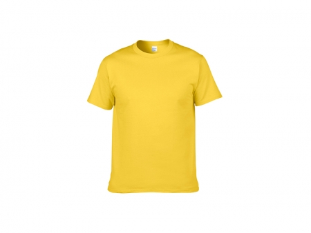 Sublimation Cotton T-Shirt-Light Yellow
