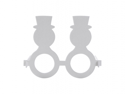 Sublimation Blank Felt Glasses (Snowman)