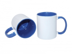 Sublimation 11oz Inner Rim Color Mug - Medium Blue