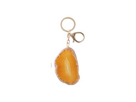 Porta-Chaves Ágata para Gravagem (Vermelho, φ4-7cm)
