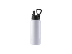 Garrafa de Água Inox com Bocal e Asa Rotatória 32oz/950ml (Branco)