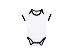 Mono Bebé Manga Corta Talla XL (Borde negro,12-18M)