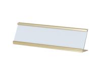 6 x 20cm Gold Name Plate Holder with White Box