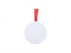 Sublimation Blank Metal Christmas Ball Ornament (6.8*7.6cm)