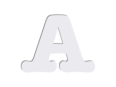 Sublimation HB Letters -A (10*10cm)