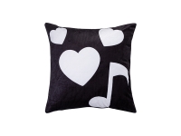 Sublimation 4 Panel Plush Pillow Cover (Musical Note, 40*40cm/15.75
