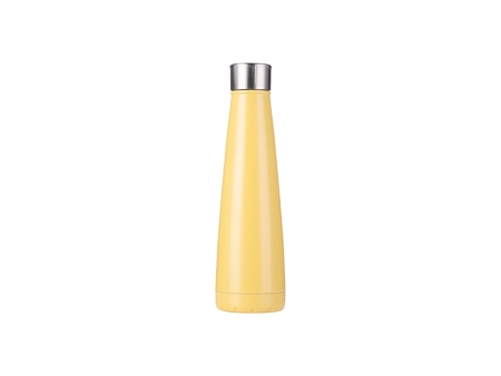 Botella Pirámide Acero Inoxidable 14oz/420ml (Amarillo)
