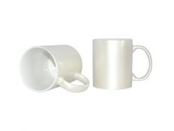 Caneca Brilhosa 11oz (Branco Pérola)