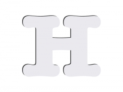 Letras HB sublimação - H