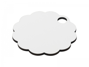 Sublimation Blanks HB Name Tag for 40oz Stanley Tumbler (8.2*8.2*0.3cm,Lace RND Shape)
