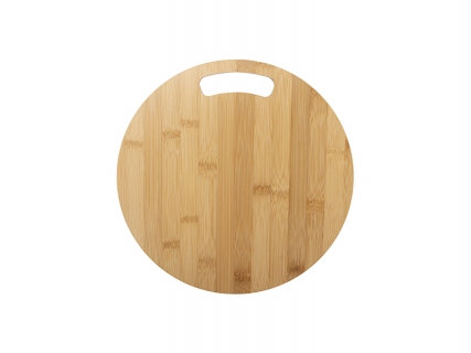 Sublimation Blank Round Bamboo Pizza Board with Hole
