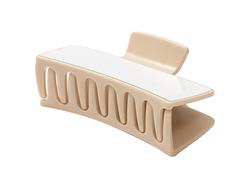 Pinza para cabello de sublimación con inserto (Beige, 5.4*10.5*4.2 cm)