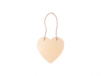 Sublimation Plywood Door Hanger (Heart-shape, 20*20cm)