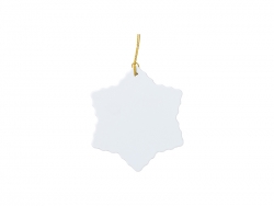 Sublimation Blanks Plastic Snowflake Ornament(6.5*7.4cm)