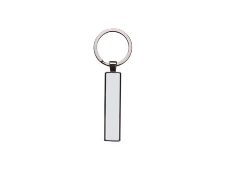 Llavero Doble Cara con Insert 1.3x6.3cm-Negro