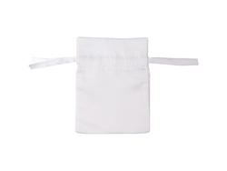 Bolsa Cordão Cetim Branco (12*17cm)