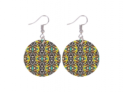Sublimation Round Shell Earring (φ30mm)