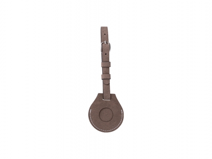 Sublimation Blanks PU AirTag Luggage Tag Holder(Dark Gray)