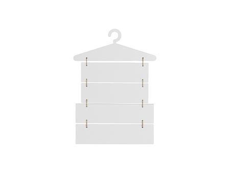 5 Piezas Madera MDF Señales Colgantes (Colgante y Rectángulos)
