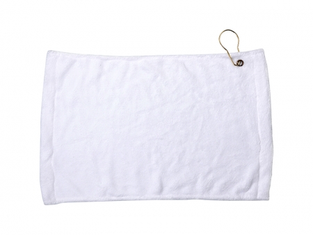 Sublimation 28*43cm Microfiber Suede Golf Towel w/ Grommet(11 in.x17 in.)